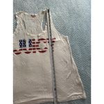 Juicy Couture  Racerback Tank Top Women's XL Red White Blue American Flag Y2K Photo 3
