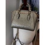 Michael Kors Ciara XS Mini crossbody leather bag gold color Photo 5