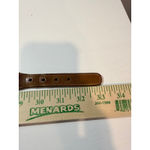 Original Hurray Womens Canvas Belt – Size 32 Tan Leather Trim Brass Photo 4