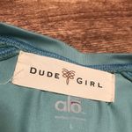 Alo Yoga Dude Girl  Chick Turquoise Tank Top Photo 2