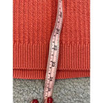 Loft womens knit sweater orange small pullover crochet knit long sleeve casual Photo 7