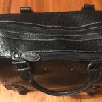 Black Faux Leather Weekend Travel Bag. Photo 5