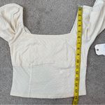 Billabong  Flora Smocked Back Top Ivory M‎ Photo 8