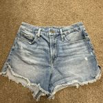 Good American  Cut Off Denim Shorts in Blue 685 size 28 Photo 6