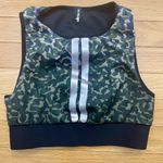 Ultracor  Green Camo Sports Bra with Silver Accents Photo 0