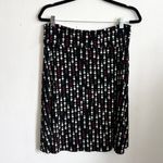 Vintage Polka Dot‎ Skirt, Y2K, Office Siren, Gothic, Witchy, Large Black Photo 3