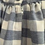 Unique Vintage  Blue and White gingham Midi A-Line Skirt size Large Photo 4