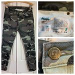 Ksubi  Skinny‎ Zip Ankle Jeans Spray On Dirty Cammo Denim Womens Size 28" Camo Photo 1