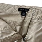 White House | Black Market WHBM Beige Cargo Skirt Embroidered Flap Pocket Above Knee Stretch Size 12 Photo 5
