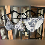 Athleta Bikini Set Tulum Ladder Tie Dye Print boho swimsuit tank top Photo 1