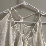 Free People FP One Cold Shoulder White Cut Out Blouse Photo 2