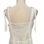 52seven NEW Women's Cream Linen Blend Smock Lined Tiered Summer Maxi Dress Sz M Size M Photo 3