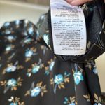 Sandro Paris Black Floral Button-Front Satin Dress- Size 38 (US 6) 100% Viscose Photo 12