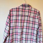 Matchstick Pink White Plaid Button Down Shirt Dress Womens M Preppy Casual Fall Size M Photo 3