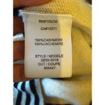 Equipment  Sweater Women Small Black‎ Ivory Striped Cashmere Knit Pullover Photo 7
