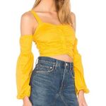 Tularosa Cold Shoulder Charlie Top Yellow Size XS Photo 0