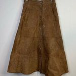 Vintage Tanner Brown Tan Suede Leather Midi A Photo 0