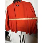 Premise  Studio Women’s Red Open Cardigan Knit Rayon Nylon 3/4 Sleeve‎ Sweater XL Photo 5