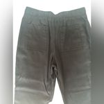 Bella Dahl NEW (without tags)  Side Ladder Trim Pocket Trousers Black Size Medium Photo 5