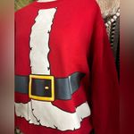 Jerzees Y2K Santa Clause Belly Red Crewneck Pullover Sweatshirt Photo 1