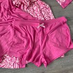 Bebe NWT Hot Pink Sleepwear Set Bath Robe Pajama Set Shorts and Cami Photo 1