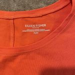 Eileen Fisher  Petite Orange Stretch Crew Neck Tank Top Dress Womens Small PS Photo 2