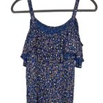 Lucky Brand Cute  Blue Floral Top Women’s Size Small Off the Shoulder Tank Shirt! Photo 2