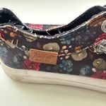 Blowfish Malibu Floral Print Zip Lace Up Sneakers Sz 7‎ Distressed Rugged Skater Black Photo 7