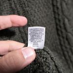 Caslon Y2K  Olive Green Chunky Knit Sweater Forest Fairy Boho Earthy Cotton Bld S Photo 5