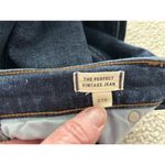Madewell The Perfect Vintage Jean High Rise Cotton Wool Indigo Blue Sz 27 Tall Photo 4