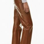 Aritzia Wilfred The Melina Vegan Leather High Waist Pants Photo 1