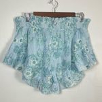 Free People FP Intimately Floral Smocked Semi Sheer Cottage Shortie New XS Button Ditsy Photo 6