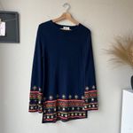 Camilla ‎ Jacquard Bamboo Knit Relaxed Tunic Sweater in Costume Party Size XS Photo 2