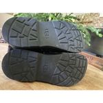 UGG  Black Suede Shearling Hiker Boots Women Size 5 US 37 EU Lace Up Zip Winter Photo 8