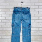 frame denim High Rise Straight Leg Utility Jeans in Acapella Wash Size 27 Photo 9