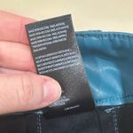 Maeve  Anthro Womens Colette Pants 29 TALL Faux Leather Wide Leg Blue Chic Photo 2