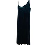 After Six NWT One Shoulder Spaghetti Strap Velvet Maxi Gown Dress 6 Evergreen Photo 11