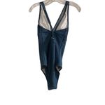 Cupshe  Women's Blue One Piece Swimsuit V-Neck Cross-Back Size S Photo 4