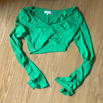Meshki  Green Crop Top Photo 0