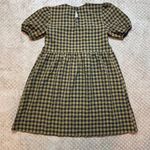 Wild Fable  Black Tan Gingham Dress Puff Sleeve Babydoll Size S Cottagecore Fall Photo 10