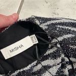 NEW MISHA Susanita Printed Sequin Dress SIZE 10 Black Photo 8