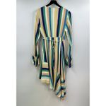 Wild Honey Striped Wrap Front Asymmetric Dress Size Medium Photo 7