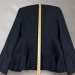 Cinq à Sept Cinq a Sept Lanier Ruffle Blazer Size 0 Black Formal Luxury Jacket Career Office Photo 7