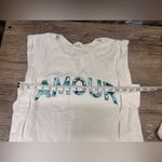 Anthropologie By  “Amour” Muscle Sweatshirt and plain tan top‎ size Xs Photo 5