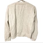 J.Crew Size Medium Pom Pom Grey Cream Crewneck Sweatshirt Womens Photo 3