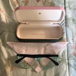 Kate Spade Adrie Black and Mint Eyeglasses with Pink Case Photo 3