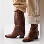 Jeffrey Campbell NWOB  Anthropologie Dagget Western Cowboy Boots in Brown Photo 0