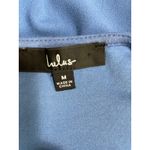 Lulus Square Neck Sleeveless Bodysuit Blue Medium Photo 2