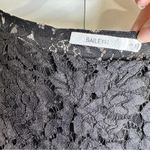 Bailey 44 Size S Black Lace and Faux Leather Boat Neck Mini Dress Goth Club Chic Photo 11