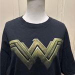 DC Comics Black T-Shirt with Gold Wonder Woman Logo Photo 2